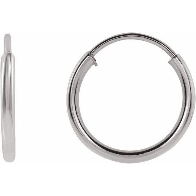 Flexible Endless Tube Hoop Earrings