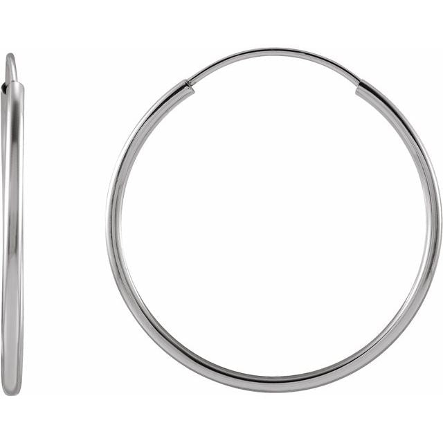 Flexible Endless Tube Hoop Earrings