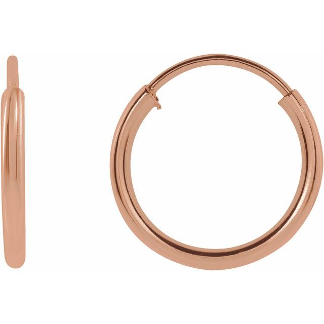 Flexible Endless Tube Hoop Earrings