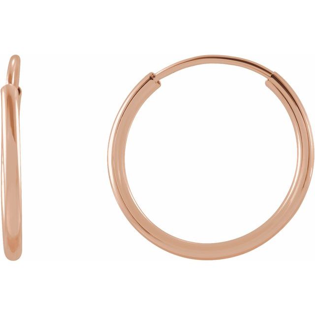 Flexible Endless Tube Hoop Earrings