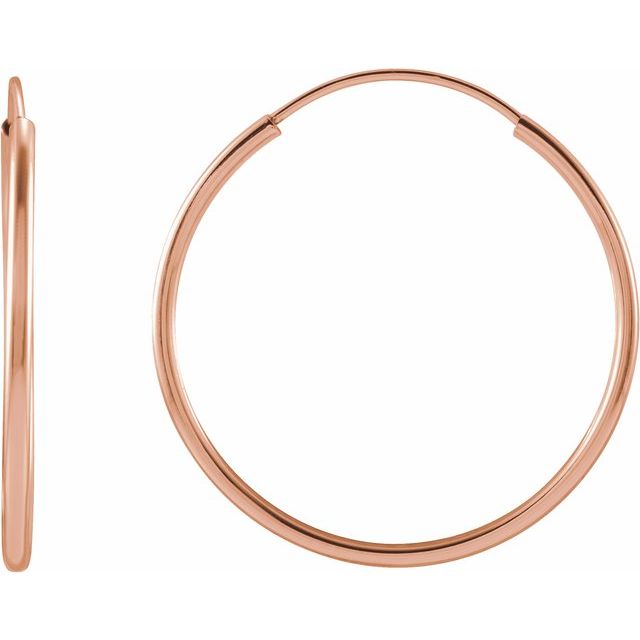 Flexible Endless Tube Hoop Earrings