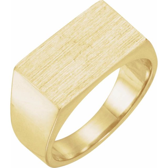 Rectangle Signet Ring