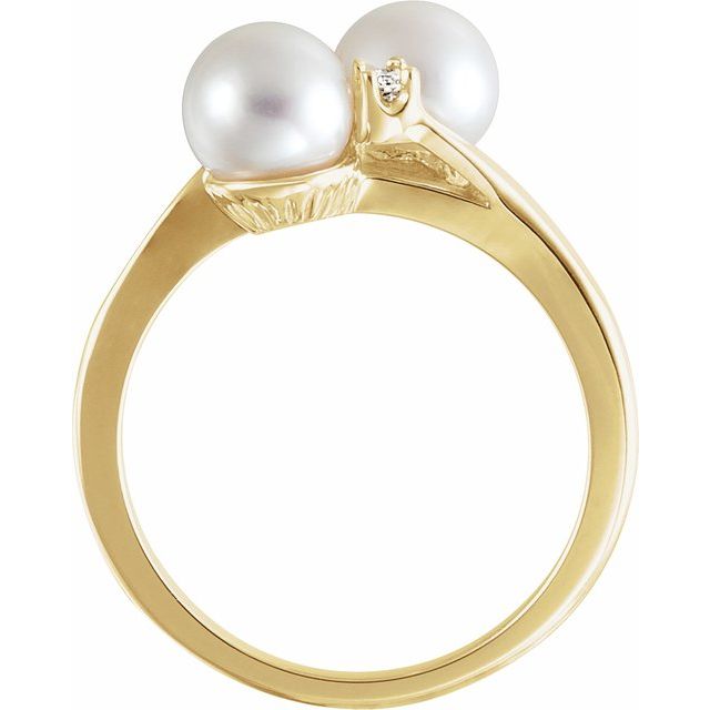 Two-Stone Pearl Ring