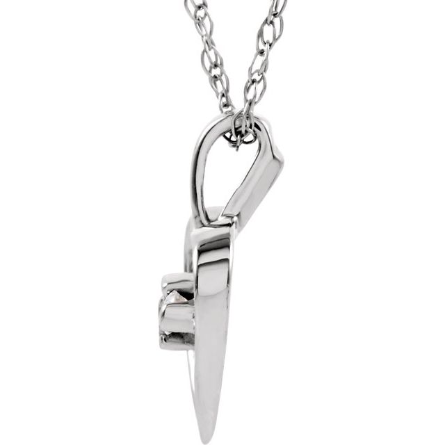 Accented Heart Necklace or Pendant