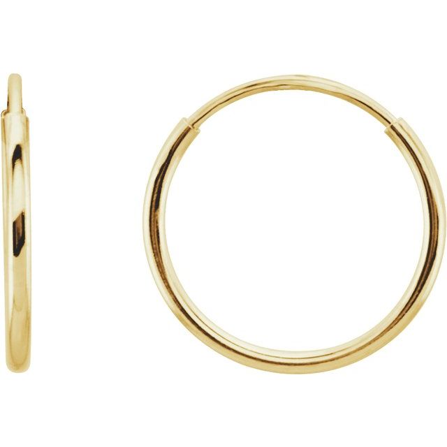 Endless Tube Hoop Earrings