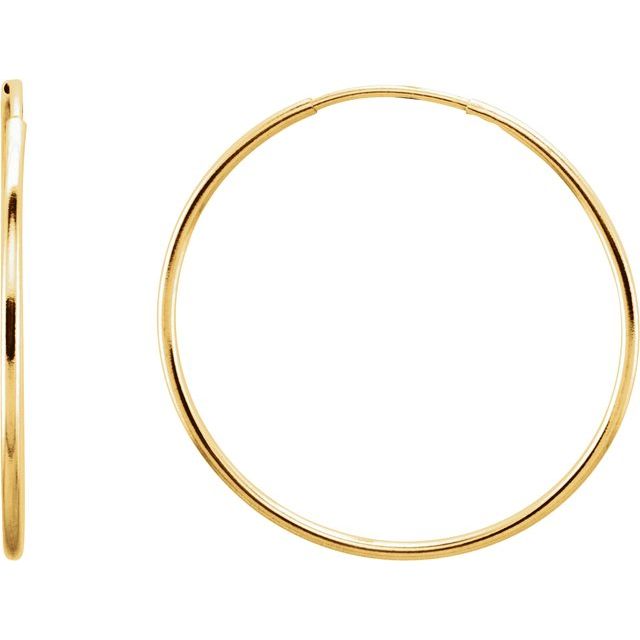 Endless Tube Hoop Earrings