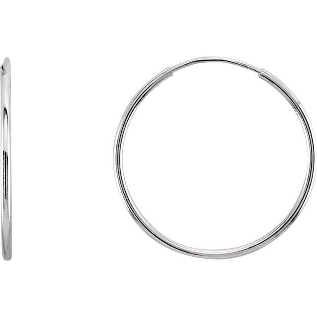 Endless Tube Hoop Earrings