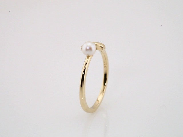 Pearl Crescent Moon Ring