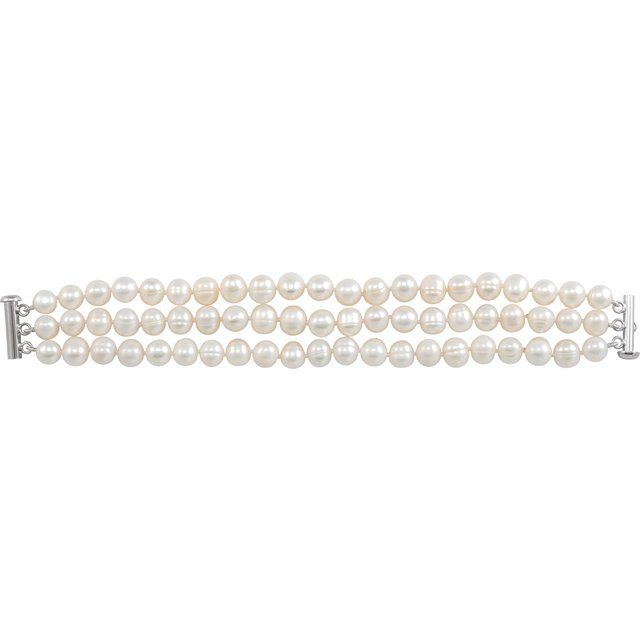 Pearl 3-Strand Bracelet