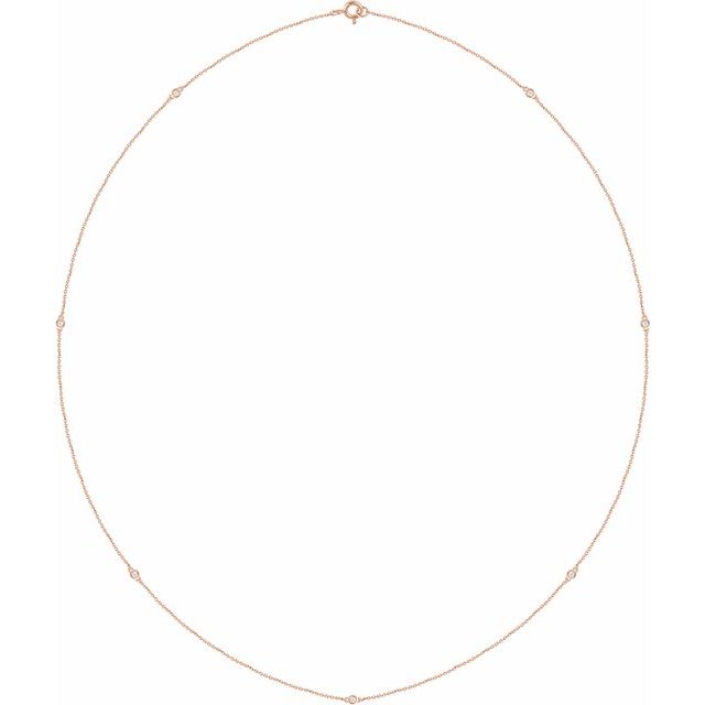 Bezel-Set Station Necklace