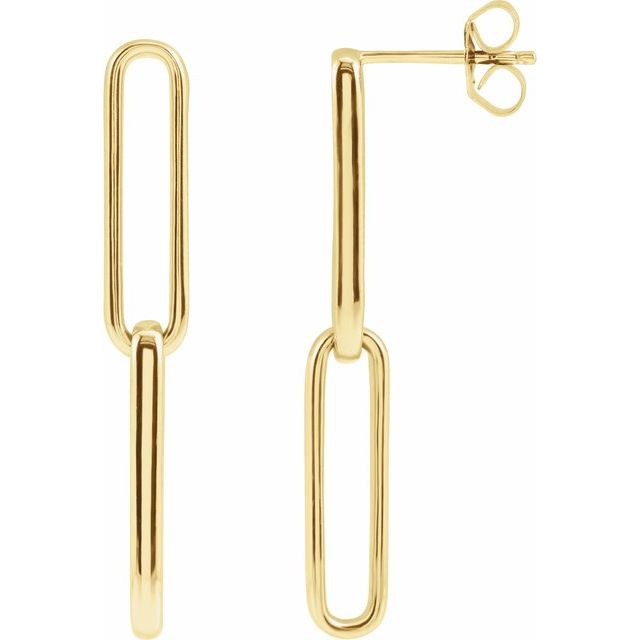 Paperclip-Style Earrings