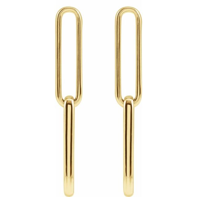 Paperclip-Style Earrings