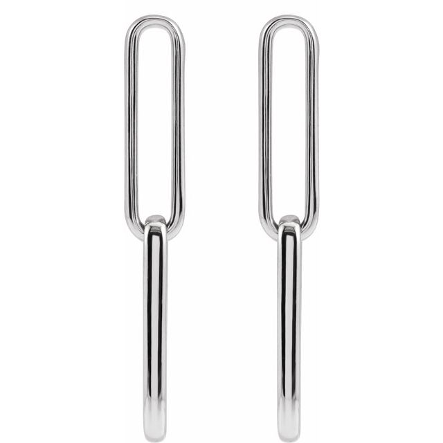 Paperclip-Style Earrings