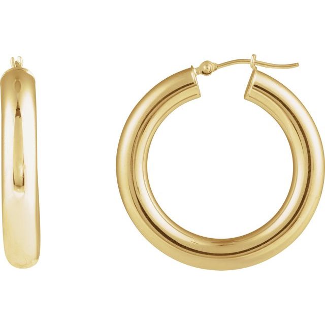 Tube Hoop Earrings