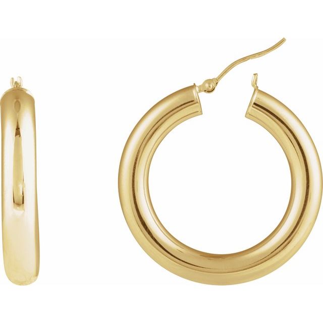 Tube Hoop Earrings