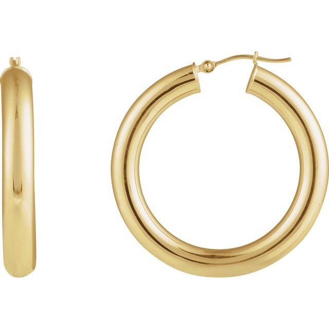 Tube Hoop Earrings