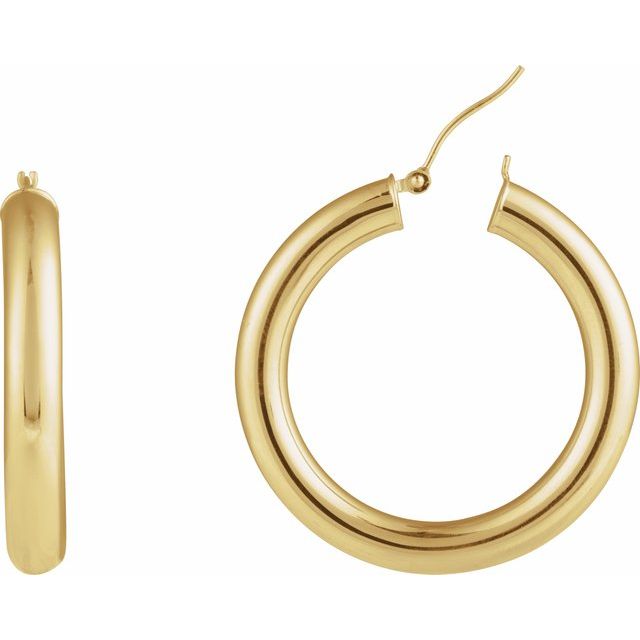 Tube Hoop Earrings