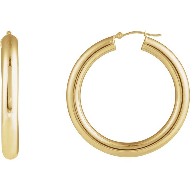 Tube Hoop Earrings