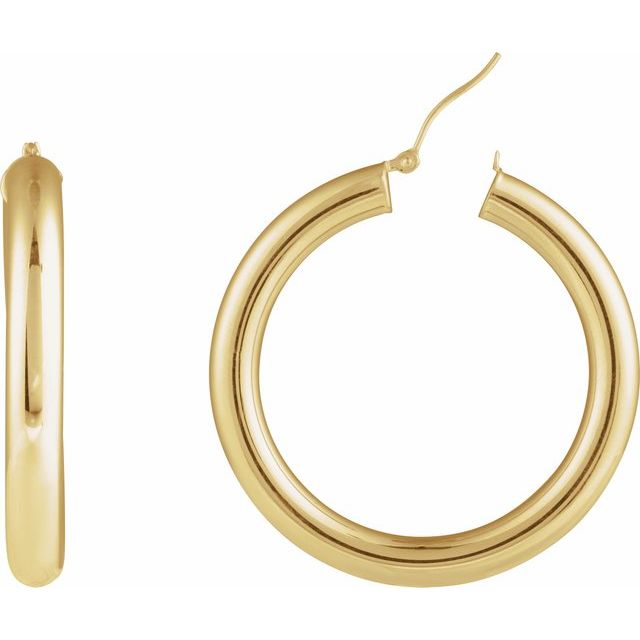 Tube Hoop Earrings