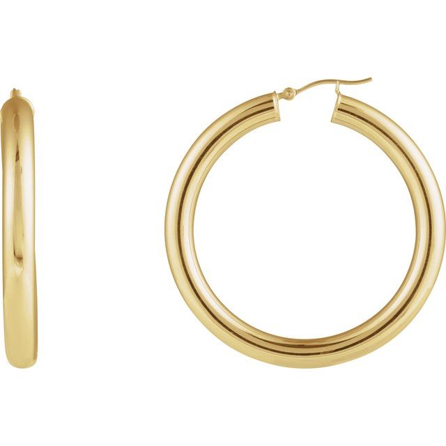 Tube Hoop Earrings