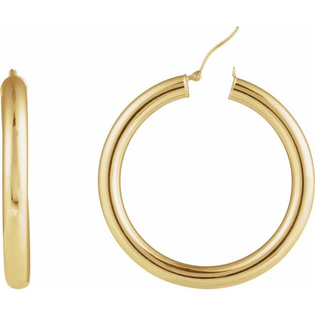 Tube Hoop Earrings