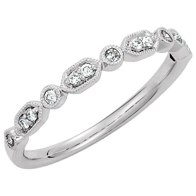 Accented Stackable Ring