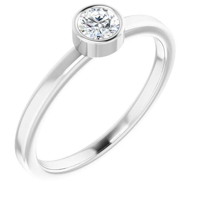 Bezel-Set Solitaire Ring