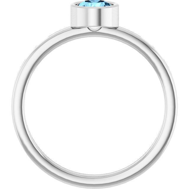 Bezel-Set Solitaire Ring