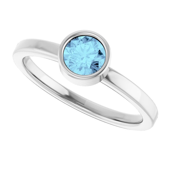 Bezel-Set Solitaire Ring