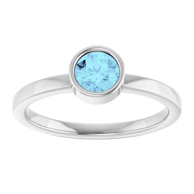 Bezel-Set Solitaire Ring