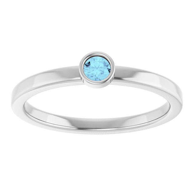 Bezel-Set Solitaire Ring