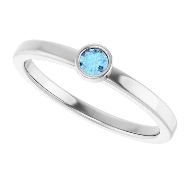 Bezel-Set Solitaire Ring