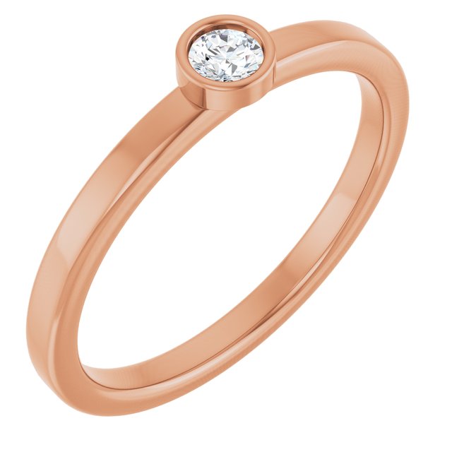 Bezel-Set Solitaire Ring