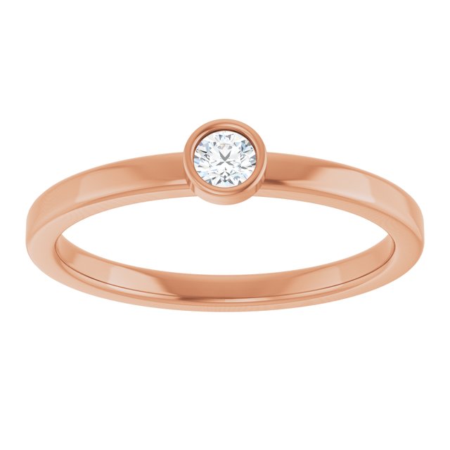 Bezel-Set Solitaire Ring