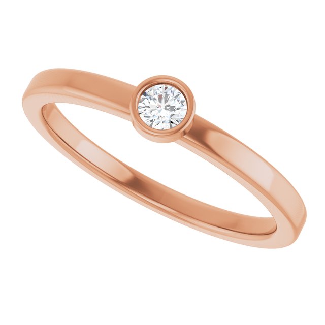 Bezel-Set Solitaire Ring