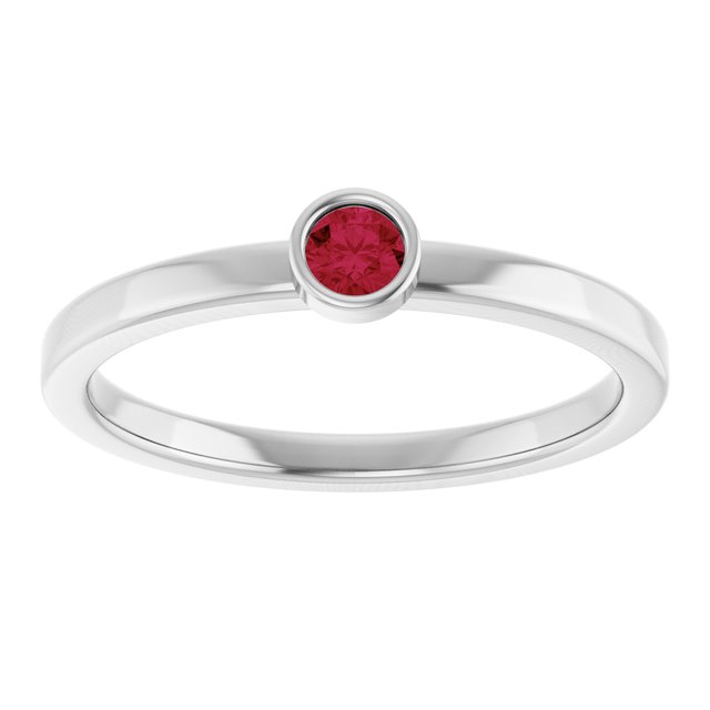 Bezel-Set Solitaire Ring