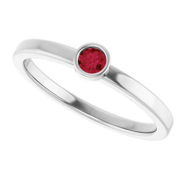 Bezel-Set Solitaire Ring