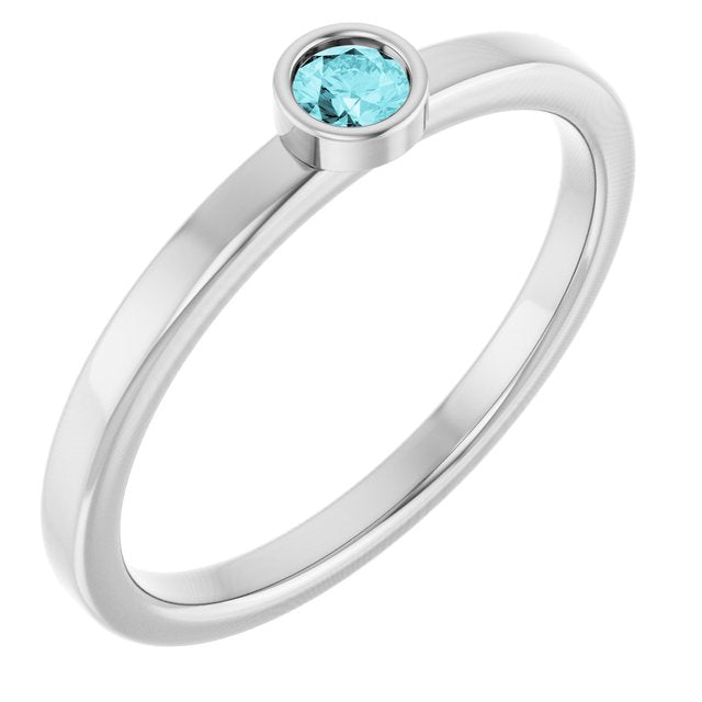 Bezel-Set Solitaire Ring