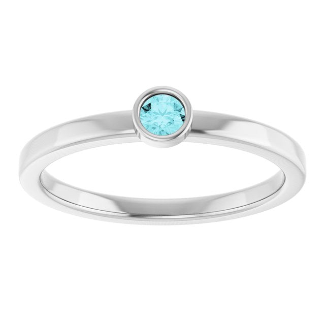 Bezel-Set Solitaire Ring