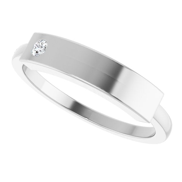 Engravable Stackable Family Ring