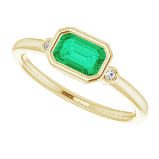 Bezel-Set Accented Ring