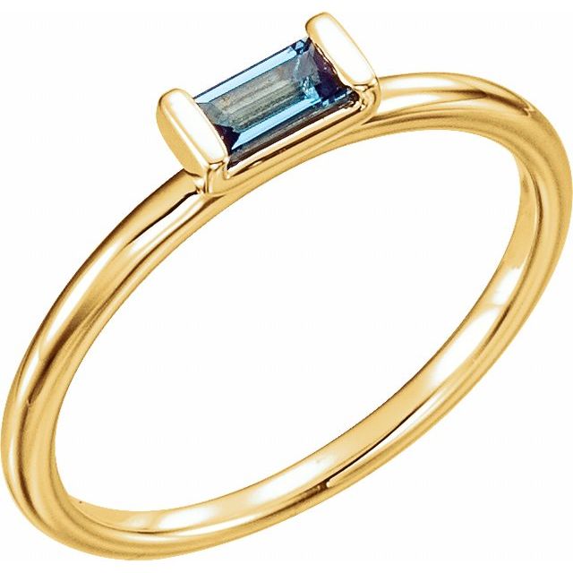 Baguette Stackable Ring