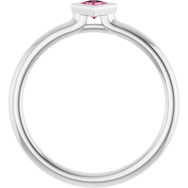 Family Stackable Bezel-Set Ring