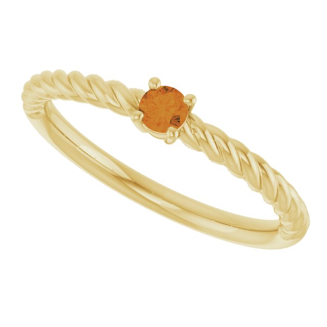 Rope Solitaire Ring