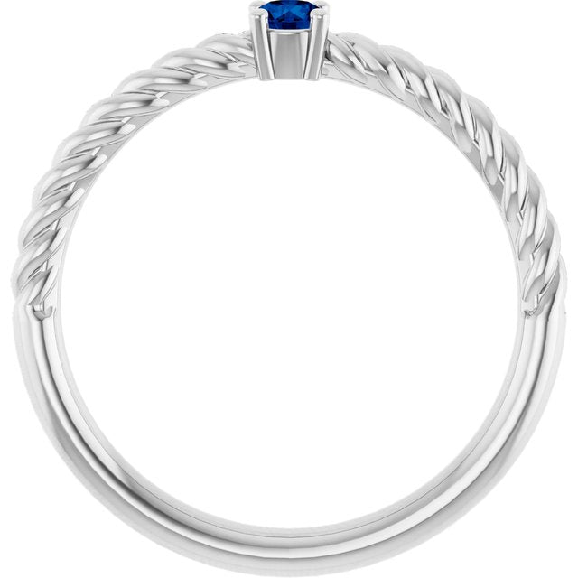 Rope Solitaire Ring