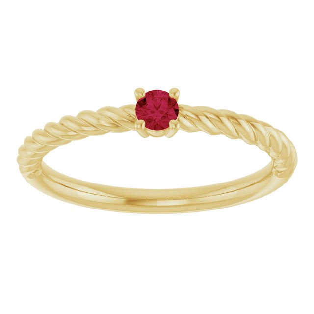 Rope Solitaire Ring