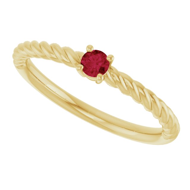 Rope Solitaire Ring