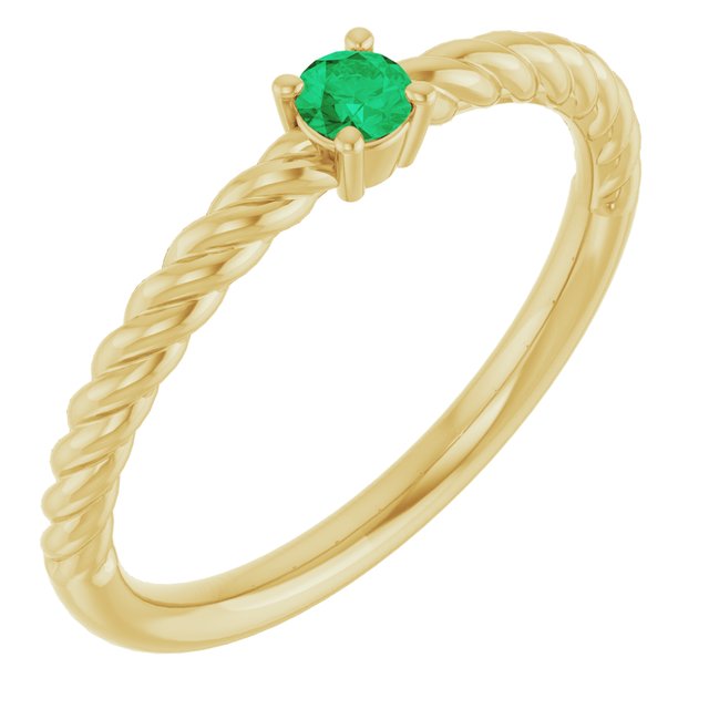 Rope Solitaire Ring