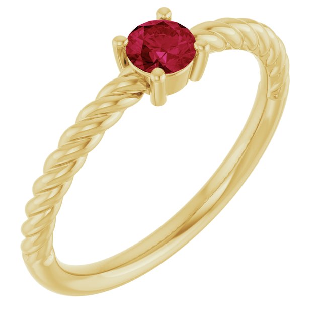 Rope Solitaire Ring