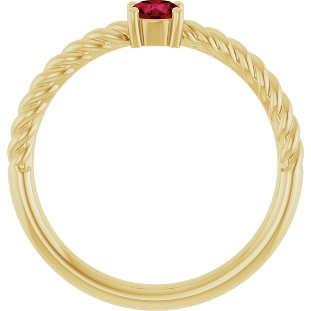 Rope Solitaire Ring